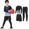 Sportswear Compression Wear Set Table Yoga Training Running Athletic Wear Day Gift Winter Size 140 [HYJEAL] Kids' (Long-Sleeve Shirt, Short-Sleeve