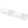 Wall Mounted Storage Box Multi Functional Double Sided Adhesive Organizer Case for Bedroom Office Bathroom