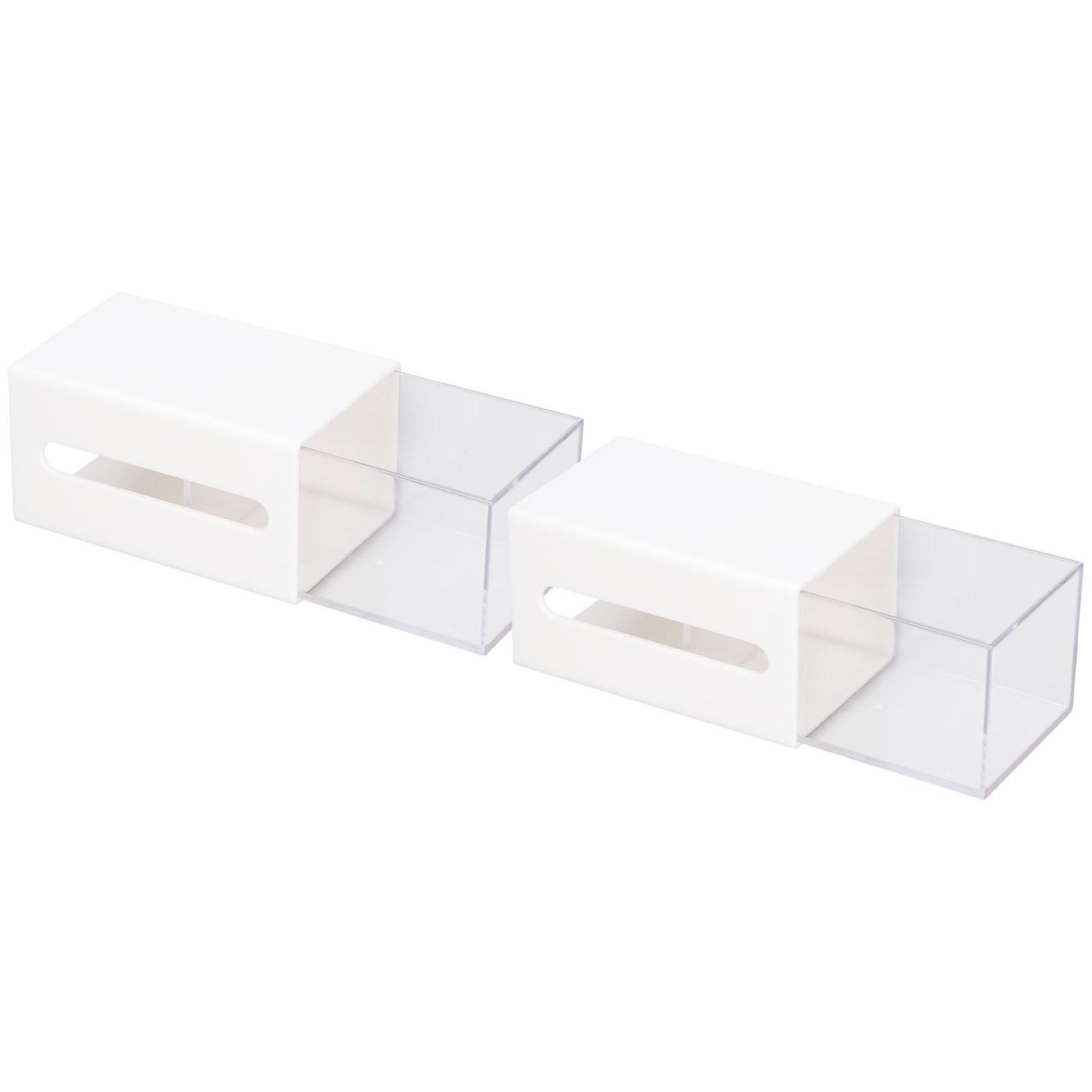 

Wall Mounted Storage Box Multi Functional Double Sided Adhesive Organizer Case for Bedroom Office Bathroom
