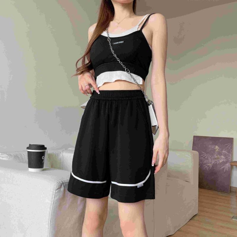 Pantaloni scurți largi de vară pentru femei Pantaloni casual largi