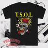 TSOL T.S.O.L Broken Brain Men's Black Size S To 5XL