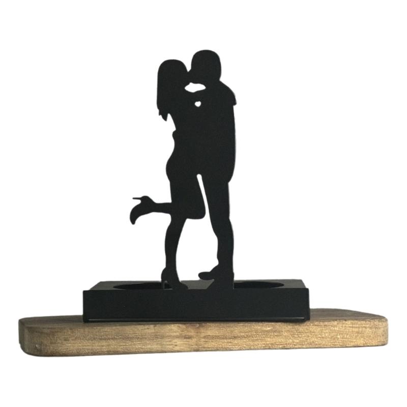 

Modern Black Candle Holder Home Decoration Candle Stand Candlestick for Church, Restaurant, or Living Room