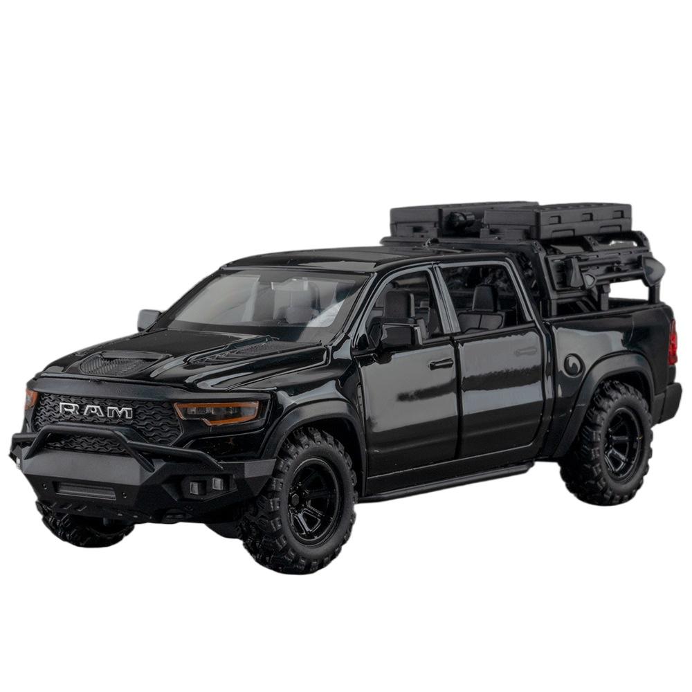 1/32 DODGE Mammoth 1000 TRX Legierungs-Pickup-Automodell Diecast Metall Geländewagenmodell Sound- und Lichtsimulation Kinderspielzeug Geschenk