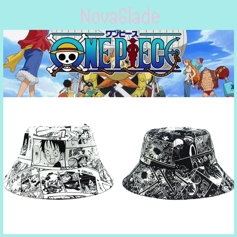 Stilvolle Anime One Piece Cosplay Luffy Aufdruck Fischerhut Eimerhut Für Männer Und Frauen Draußen