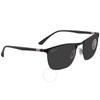 Ray Ban Chromance Polarized Dark gRay Rectangular Unisex Sunglasses Rb3686 186 K8 57