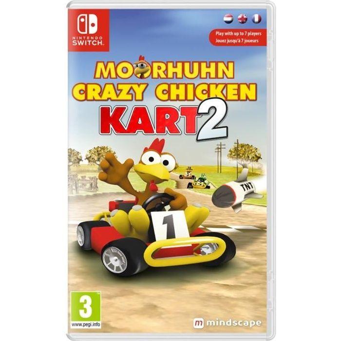 Course - Nintendo SWITCH - Moorhuhn Crazy Chicken Kart 2 - 6 concurrents - Standard - Jeu - Cartouche