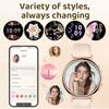 Information Notification Smart Watches Ladies Full Touch Screen Sports Flashlight Waterproof Blue Tooth Call Smartwatch Women