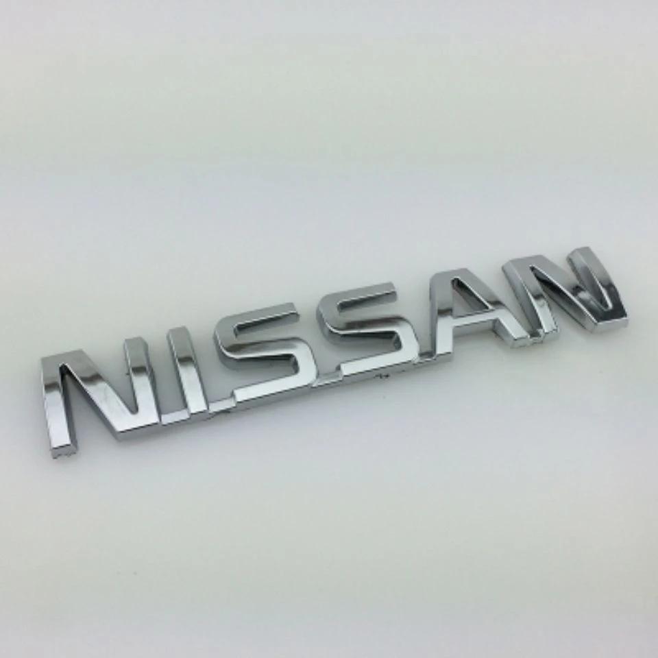 BYRDVE1 ABS Car Rear Trunk Bumper Emblem Letter Sticker for Nissan Tiida Sylphy Teana X Trail T30 Leaf T32 Almera Qashqai J10