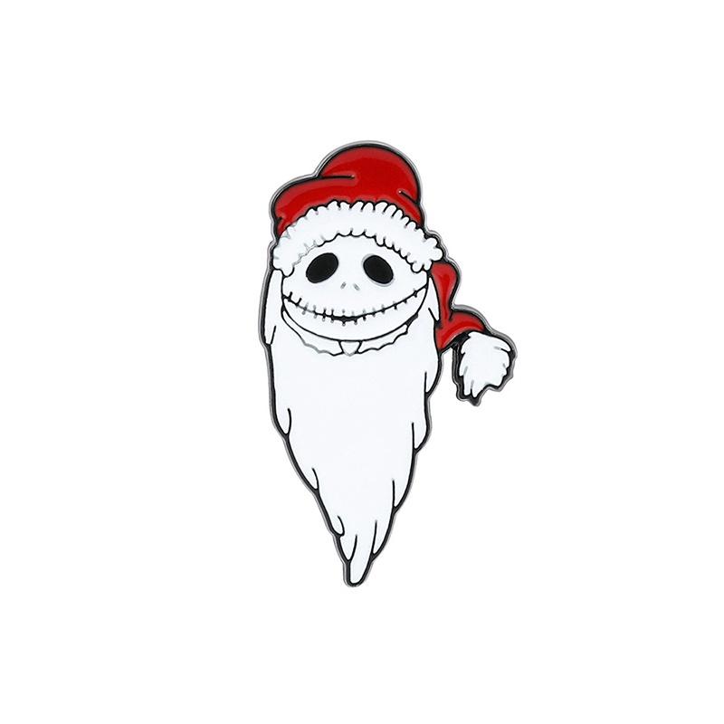 

Брошь Клауса Эмалевый значок Санты Памятный Регулируемый Модный Декор для одежды StyleB