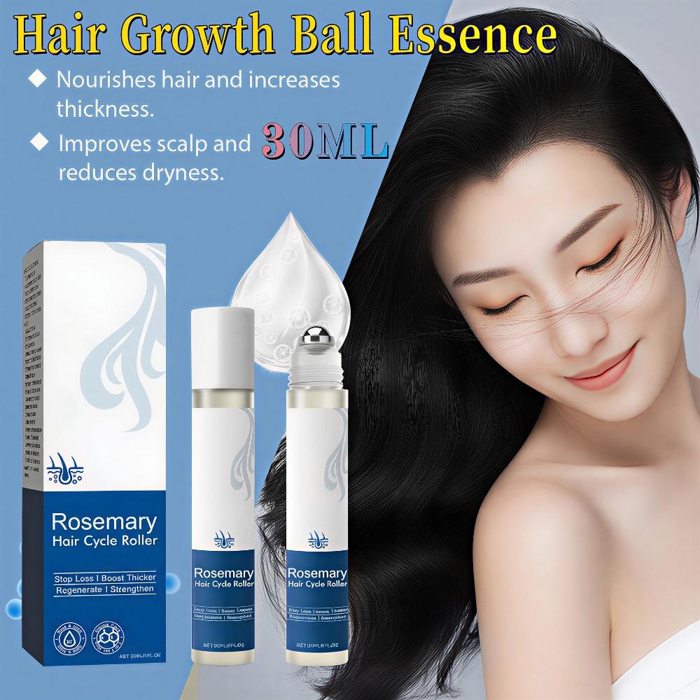 30ml Hoegoa Rosemary Essence Hair Growth Ball Nourishing Essence Oil for Scalp Nourishment,Reduce Dryness Itching & Frizz Control
