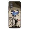 Street Art Banksy Graffiti Phone Case For Samsung S25,S24,S21,S22,S23,S30,Ultra,S20,Plus,Fe,Lite,Note,10,9,5G Black Cover