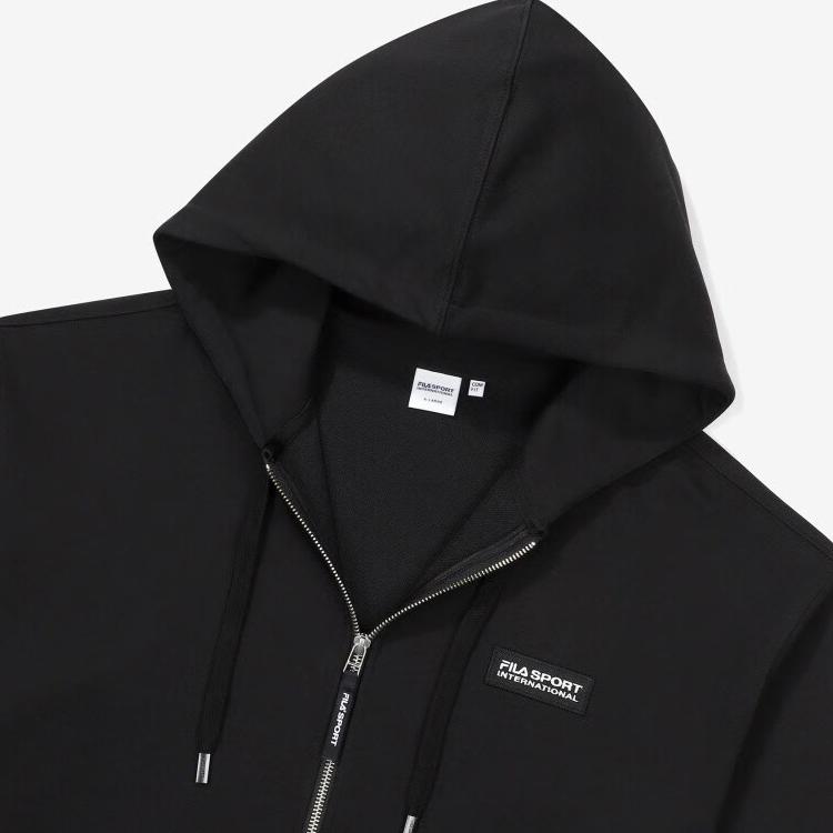 FILA Jackets Unisex Black Hooded Moderate Other FS2FTF1131X-BLK