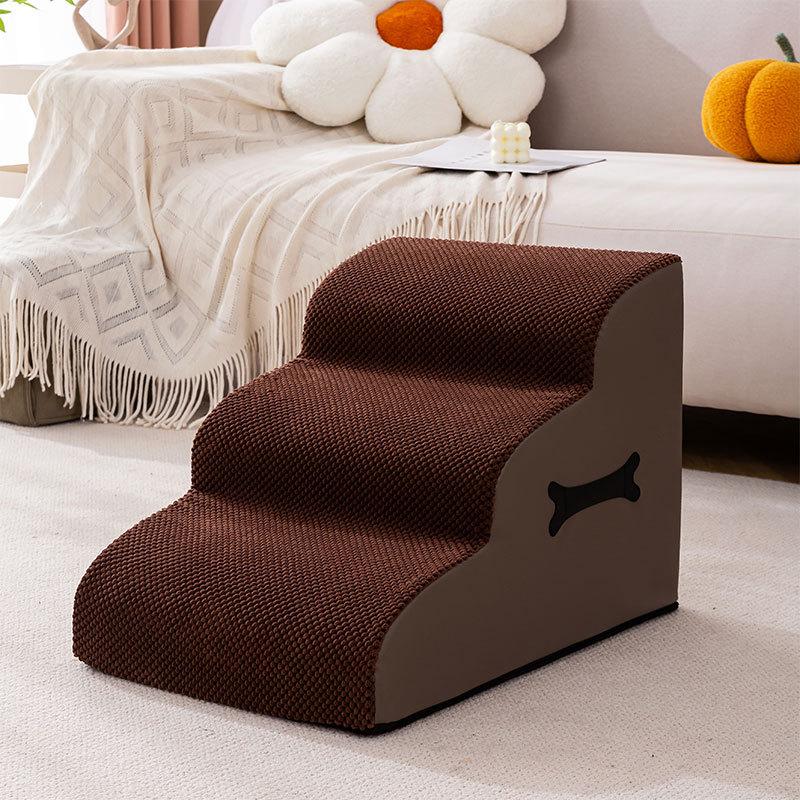 Safety Ramps Pet Stairs for Small Dogs Cats Non Slip Washable Foam Steps Climbing Ladder for Sofa Bed Accessories Dog Ramp