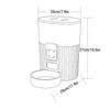 Automatic Pet Feeder 3.5L Capacity Dual Power Button Control for Cats Dogs Automatic Cat Feeder