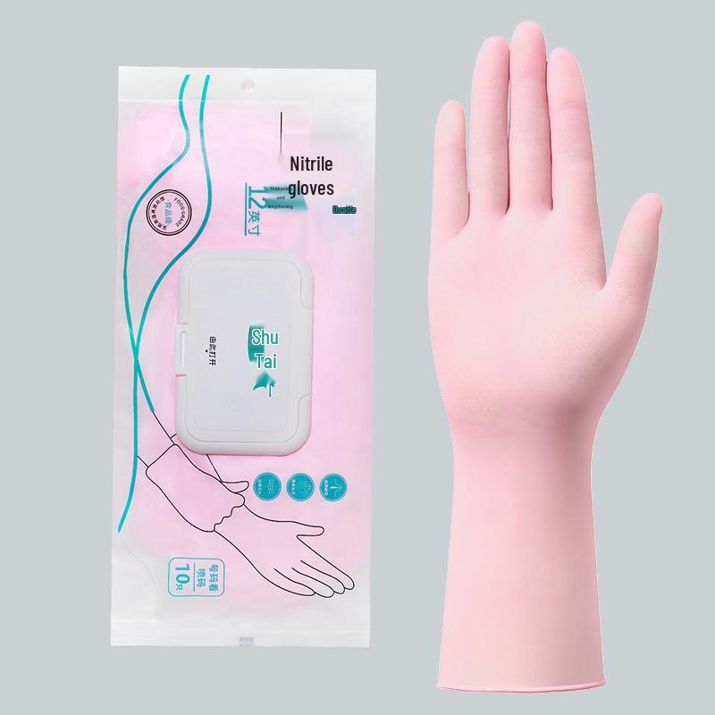 PVC Composite Nitrile Gloves: Waterproof, Disposable, Protective for Cleaning, Catering, Baking