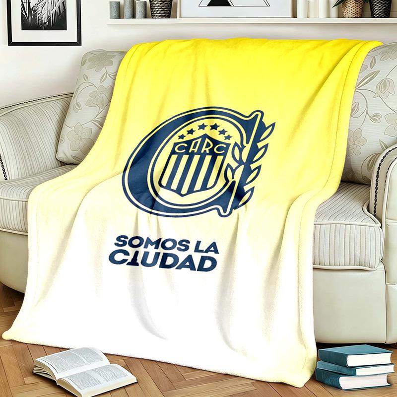 Club Atletico Rosario Central Theme Personalized Outdoor Flannel Blankets Soft And Suitable For All Seasons Perfect For Sofas Beds And Camping