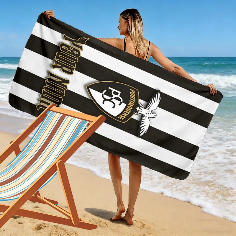 Name Custom Portimonense SC Print Beach Towel, Large Soft Quick Dry Towel for Beach Camping Swimming