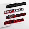 SQOB1 1Stuks 3D Metaal GT Line Logo Grille Embleem Badge Auto Achterkant Staart Bumper Kofferbak Sticker Voor Peugeot 206 307 308 3008 207 208 508 2008