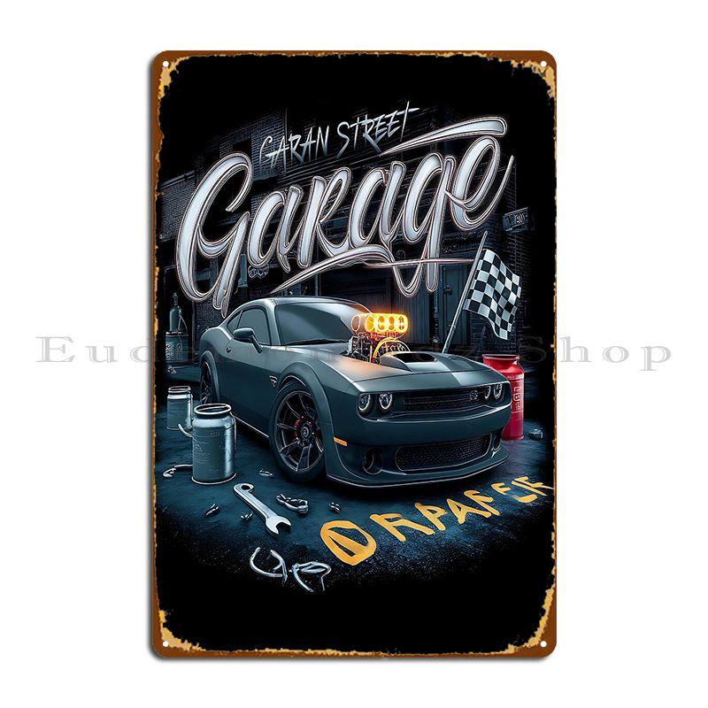 Garage Street Jansengs Metal Sign Poster Party Designs Design Pub Garage Decoration Funny Tin Sign Poster