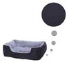 Dibea , Lit Pour Chien, Panier Avec Coussin Réversible (L) 75 X 60 Cm, Gris/noir - DB00522