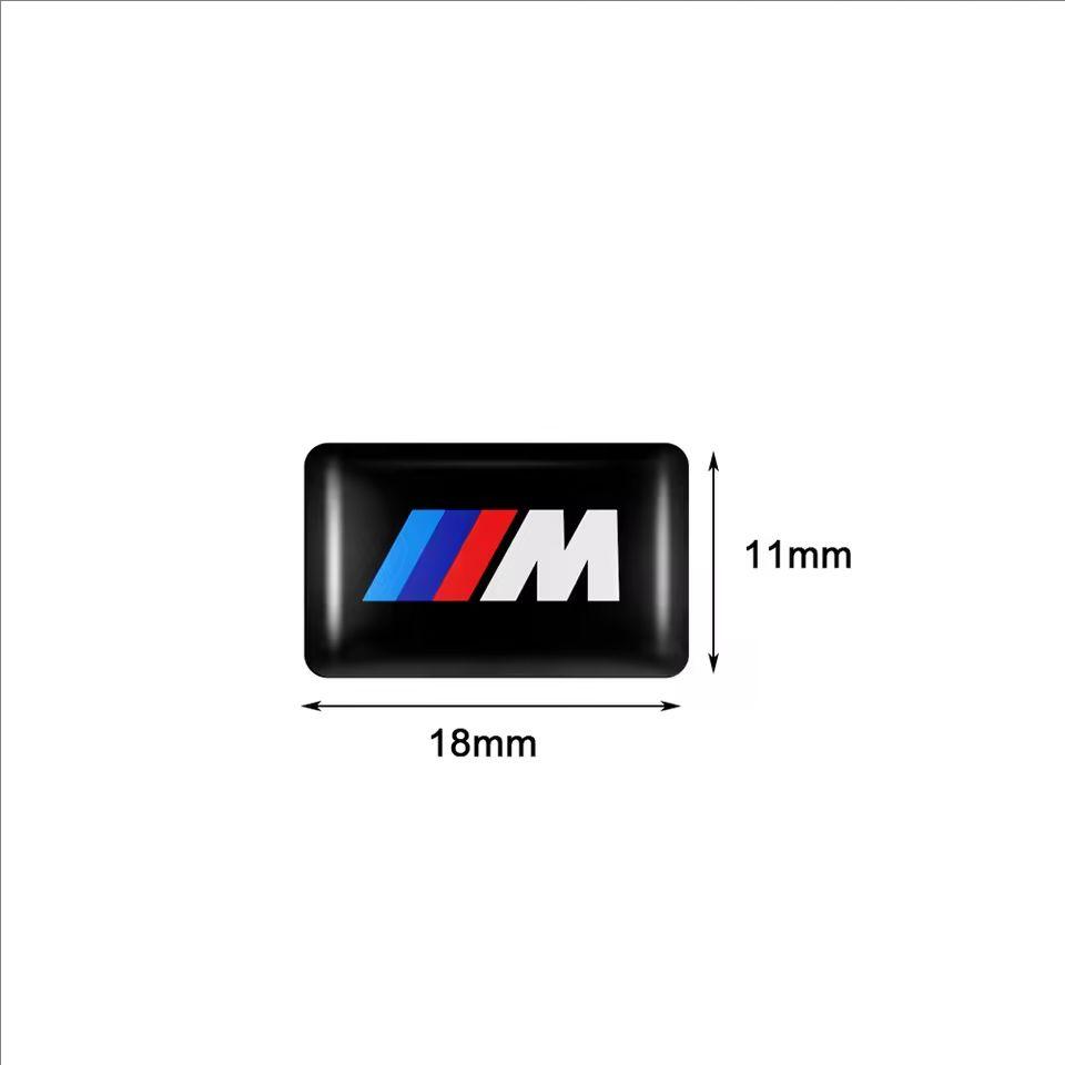 For BMW  E84 25/10pcs M Logo Car Steering Wheel Hub Caps Center Emblem Badge Sticker For BMW M E34E36 E60 E90 E46 E39 E70 F10 Motorcycle Decal