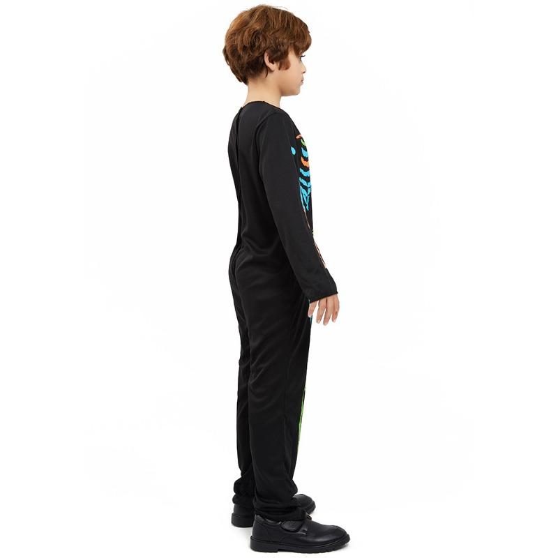 Halloween Costumes Boys Colored Skulls Skeleton Onesies Themed Party Campus Event Playing Costumes