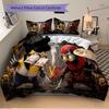 Minion Style Superhero Battle Printed 3pcs Bedding Set Soft Microfiber 1 Duvet Cover And 2 Pillowcases Home Bedroom Decor Xmas Gift Q1418