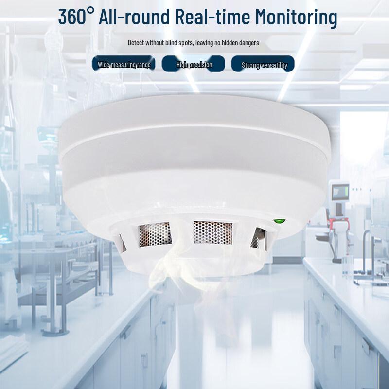 JunDingYing Y7500B RS485 Ceiling Smoke & Temp/Humidity Transmitter