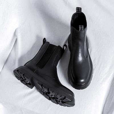FashionMens Boots Chelsea Fashion Shoes Slip-on Ankle Outdoor Boots Men's Shoes Comfy Handmade Winter Winter Boots Men Motorcycle Shoes