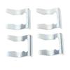 4 PCS Rear Brake Hose Clips 191611715 Metal Brake Line Retainer Hose Clamps For Mk4 Mk5 Mk6 Ameo Corrado