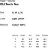 Dieses ist nie dieser alte LKW-T-Shirt Hellgrün
