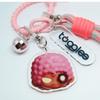 Toggles   04 Pink Disco Face Keyring