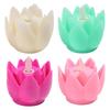 Creative Lotus Lamp Plastic Tea Lights Indoor Outdoor Lighting LED Night Light  Temple