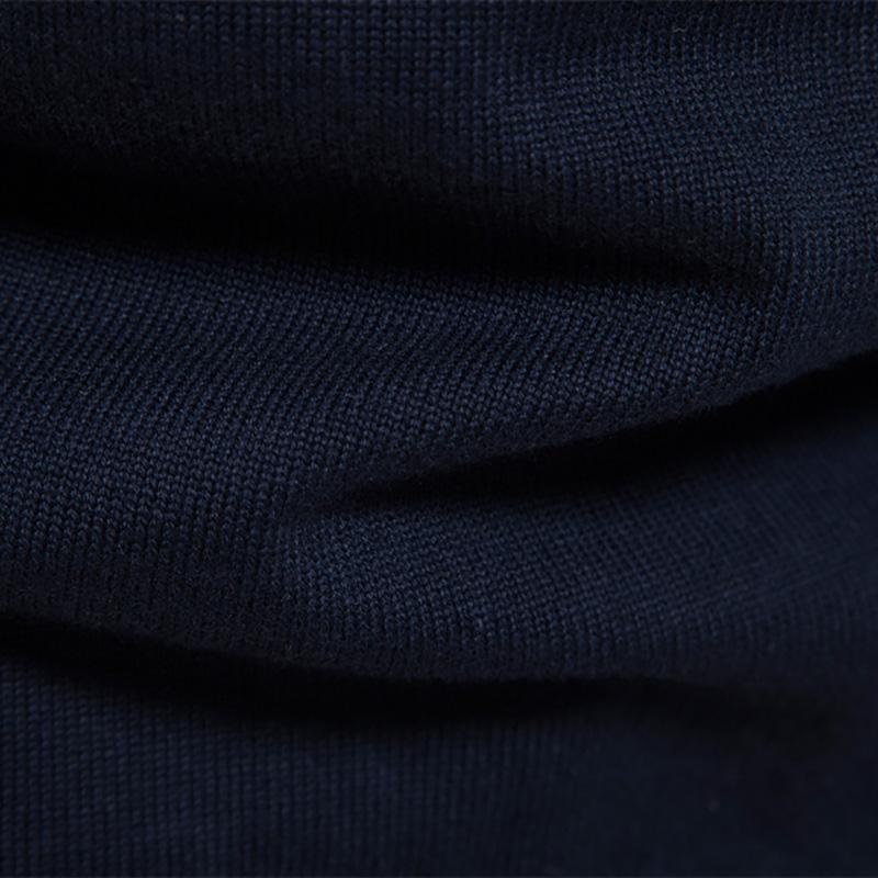 Gant Høst og Vinter Broderi Ny Herre Halv Glidelås Herre Genser Pullover Stripet Lappeteppe Genser