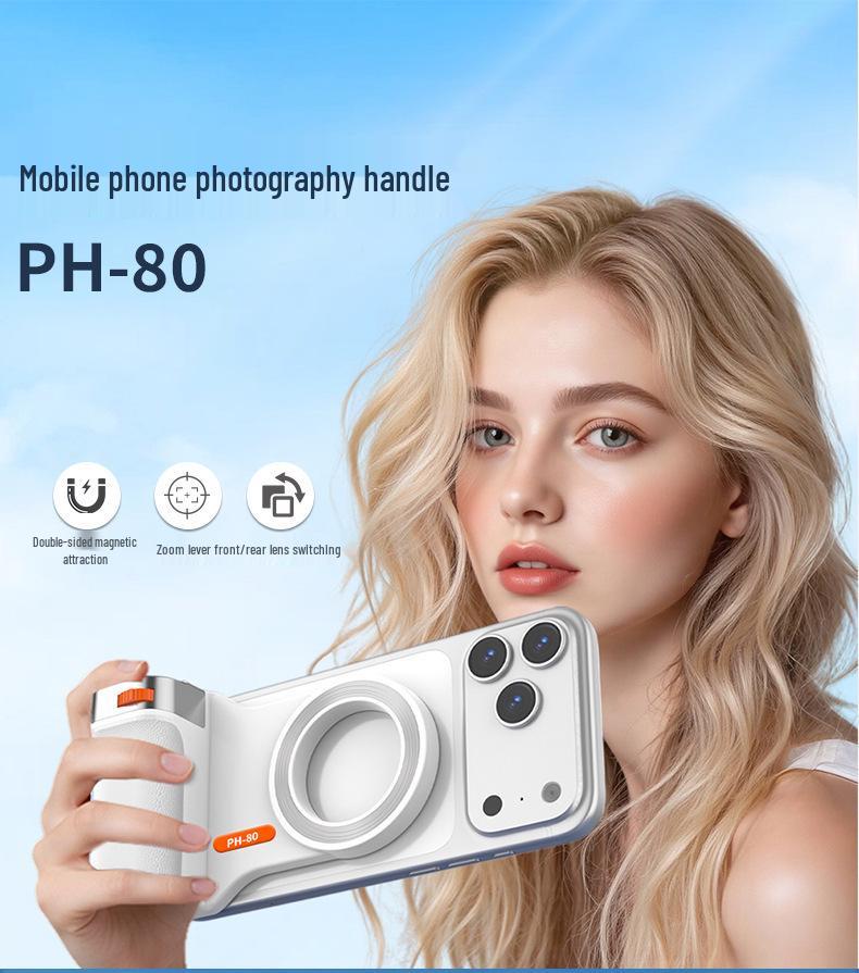 Bluetooth Selfie-Stick mit Fernbedienung, Zoom und Anti-Shake-Stabilisator für die Telefonfotografie
