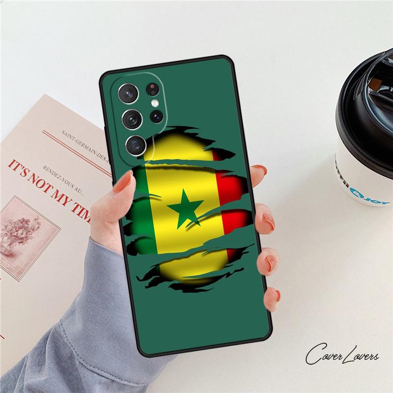 Senegal Flag phone case For Samsung Galaxy S24 S25 S23 S22 Ultra Note 10 20 Plus S20 S21 FE Cover