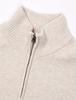 Amazon Essentials Men's Quarter-Zip Soft Touch Long Sleeve Sweater, Off-White, Size XL