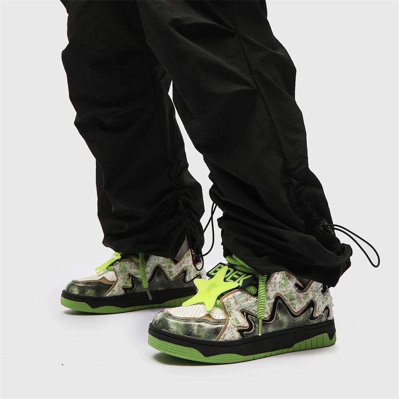 Scarpe da Skateboard Originali da Uomo Sneakers di Design Donna Streetwear Scarpe Hip Hop Uomo Sneakers Basse Vulcanizzate Uomo Trainer di Lusso