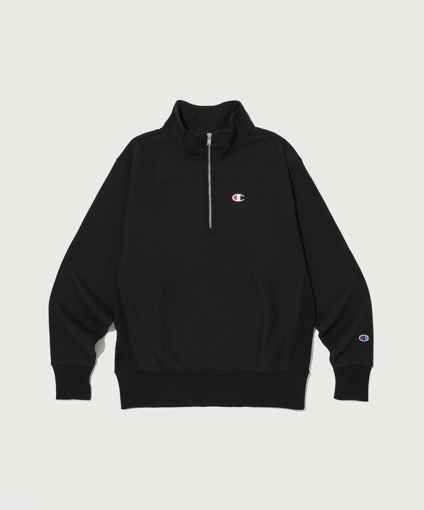 CHAMPION Reverse Weave 120 Half Zip Pullover Black