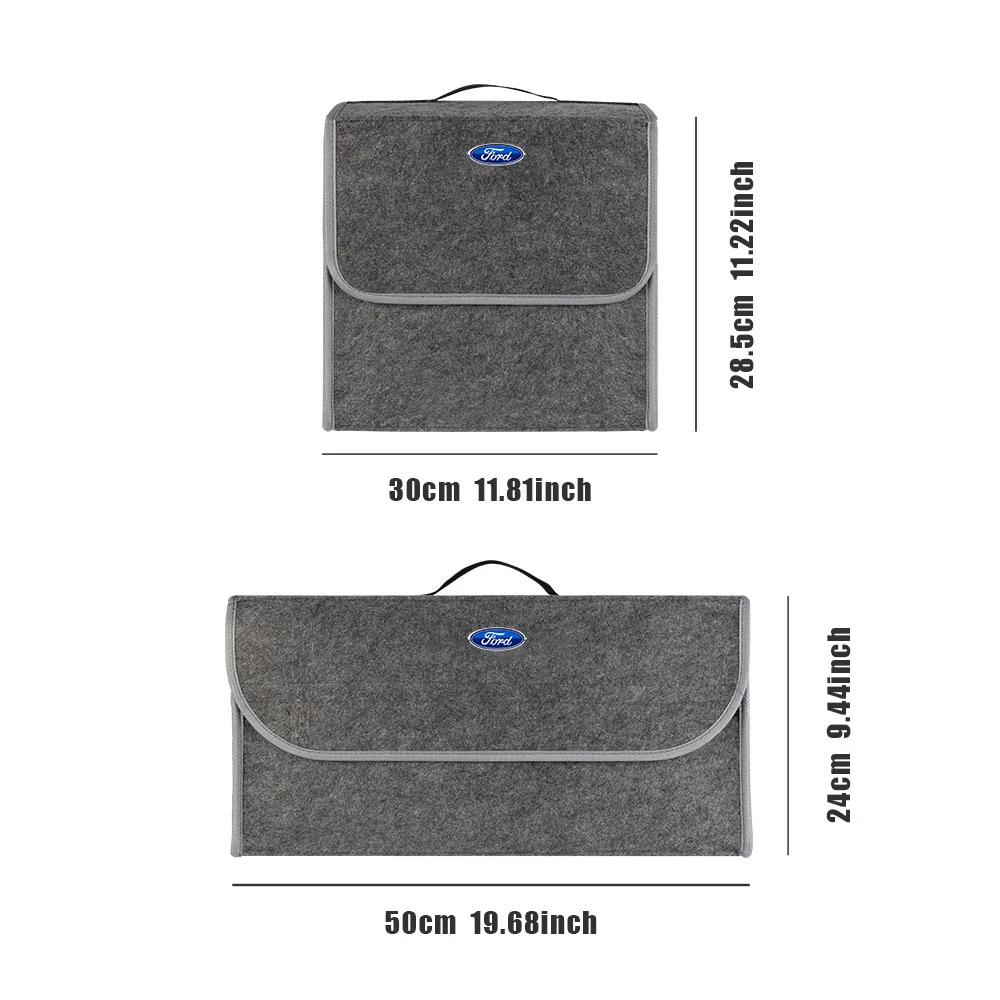 Neue Auto-Organizer-Tasche Kofferraum Anti-Rutsch-Fach Stiefelwerkzeug Auto-Aufbewahrungstasche Für Ford Ranger Focus Kuga Mustang Mondeo Esco