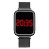 Ladies Square Head Multi-function Electronic Watch Quartz Watch Student Outdoor Sports Touch Screen Red Light Electronic Watch