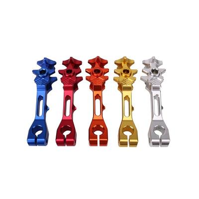 1Pc Motorcycle Modification Accessories, Brake Tie Rod CNC Material, Five-pointed Star Rear Brake Rocker Arm, General Aluminum Alloy Parts