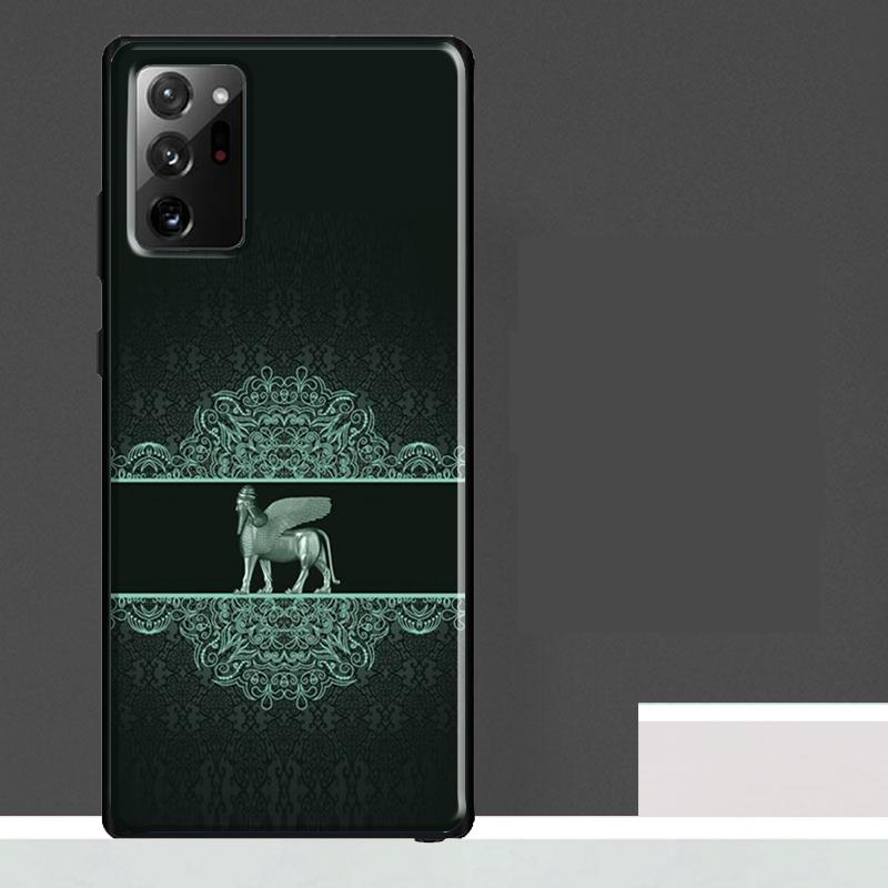 Assyrian Lamassu Winged Bull Case For Samsung Galaxy S25 S24 S23 Ultra S9 S10 S20 S21 S22 Plus S23 FE S25 FE Phone Cover