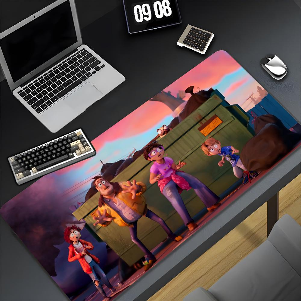The Mitchells vs. the Machines Mouse Pad XXL Gamer Gaming PC Computer Otaku Locking Edge DIY Customized Photo Laptop Notebook De
