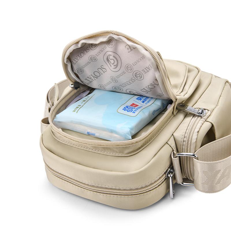 Water-repellent Nylon Bag Travel Shoulder Bag Women's Crossbody Bag Small Square Bag
