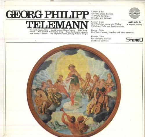 

LP Record ANTONIO JANIGRO, ZAGREBACKI SOLISTI - Telemann Konzerte AVRS6424ST AMADEO Austria Classical Used