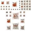Autumn Fall Thanksgiving Throw Pillow Case Cushion Cover Maple Pumpkin Decor