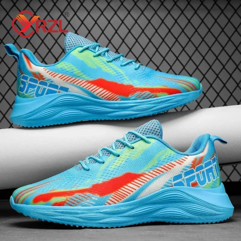 YRZL Lässige Paarschuhe Frühling Herbst Damen Mesh Sportschuhe Outdoor Atmungsaktiv Leicht Weiche Sohle Herren Sneaker