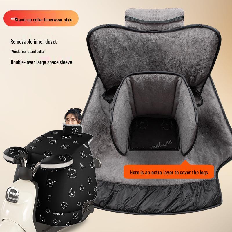 2025 Winter Extra Thick Fleece-Lined Electric Vehicle Windshield Cover - Waterproof, Warm, & Battery-Compatible