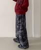 ROCKED GARAGE Unisex All-Season/Fleece-Lined Training Pintuck Balloon Two-Way Wide Pants_Military